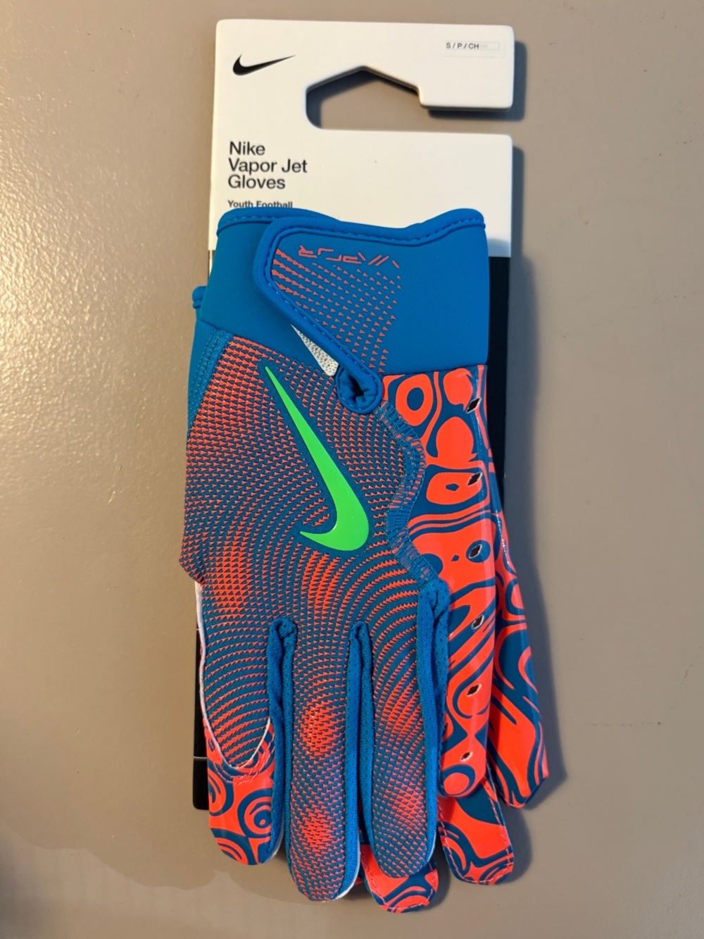 Youth Nike Vapor Jet Football Gloves